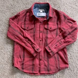 Outerknown blanket shirt nwt, rust color,women size xs/sm see photos for details